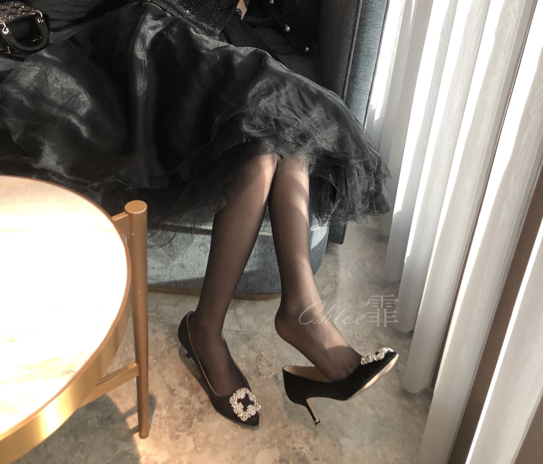 NO.023 美爵酒店黑s CERVIN吊带复古无弹力肤色 - 2预览