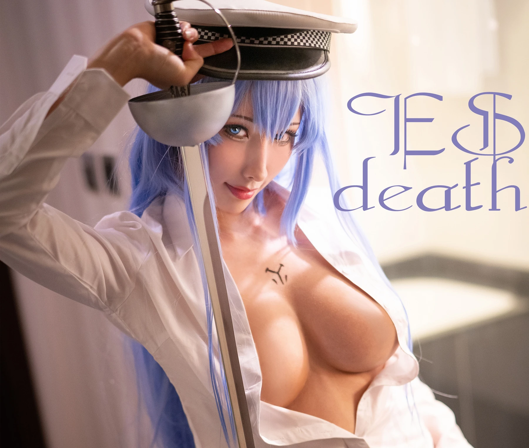 NO.004 Akame Ga Kiru Esdeath BF shirt-艾斯德斯男友襯衫 - 1预览