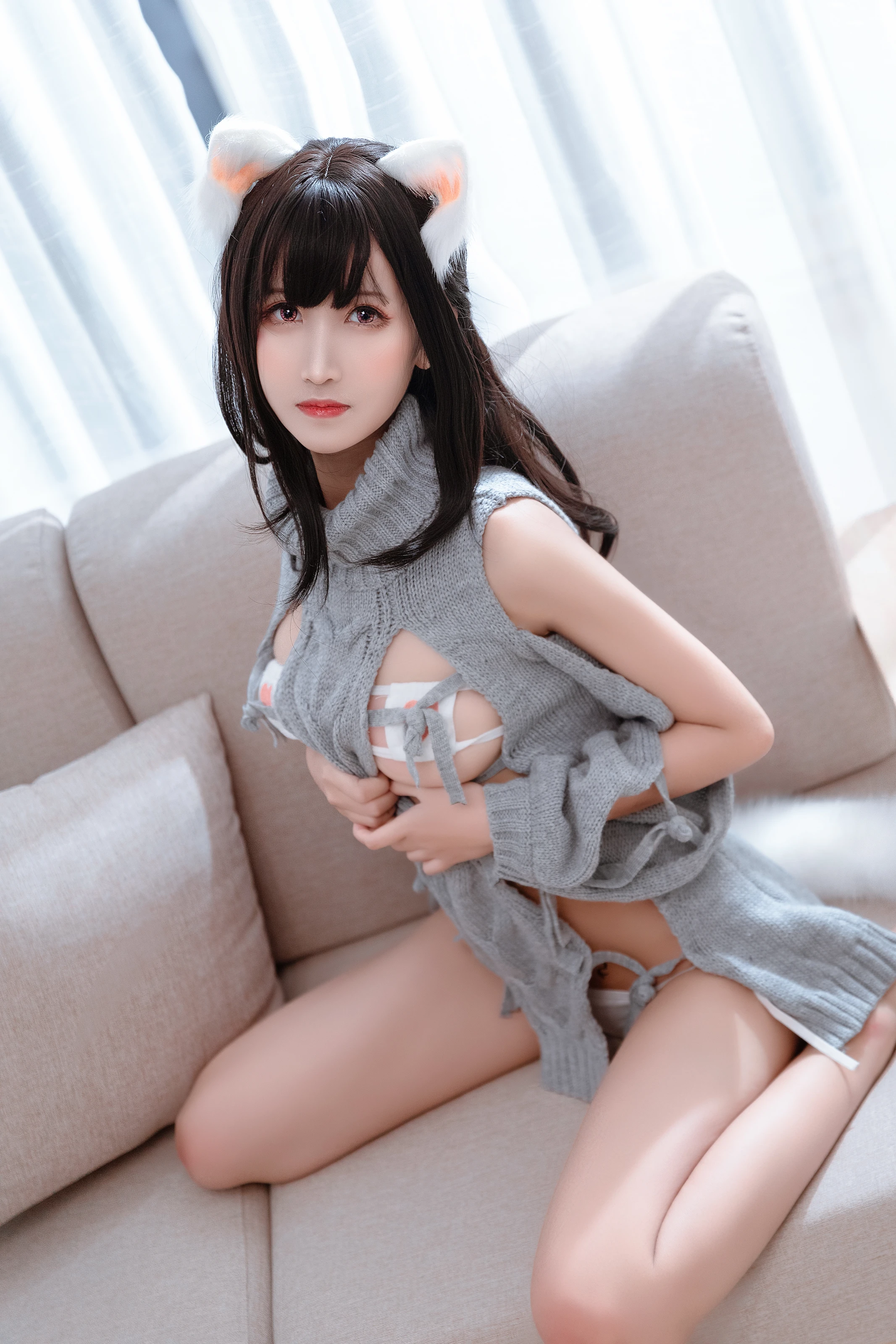 NO.055 绑带毛衣 - 1预览