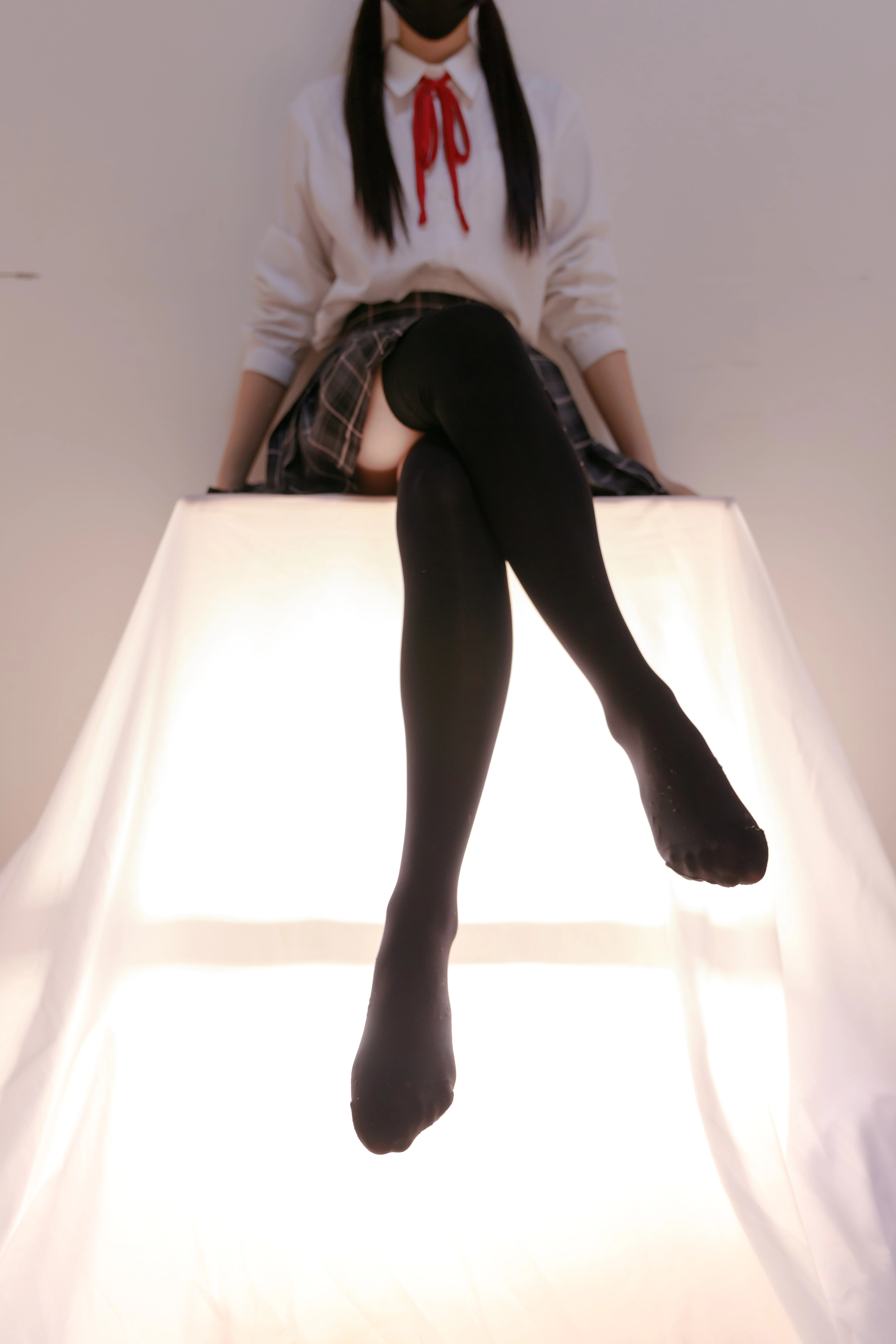NO.008 喵写真 PR15 008 JK黑丝格子裙 - 3预览