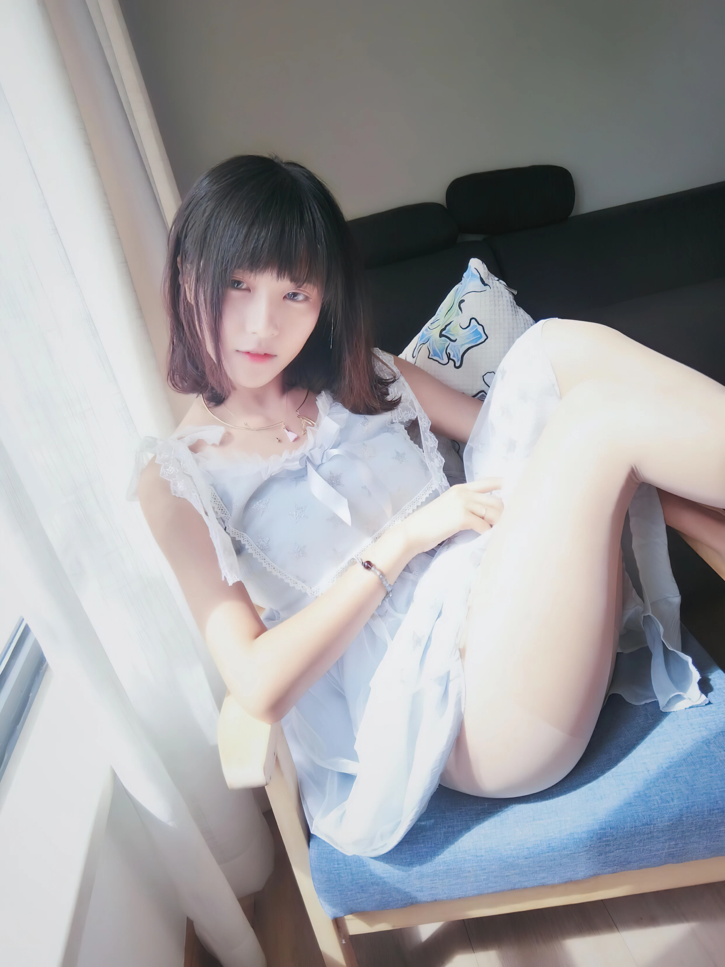 NO.024 透纱蕾丝白袜 - 1预览